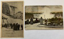 2 antique Niagara Falls postcards. Winter scene & Niagara Falls, Canada picture