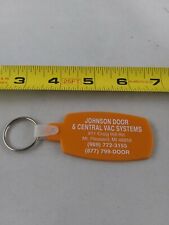 Vintage Johnson Door Central Vac Systems Keychain Key Chain Fob Ring **QQ7 picture