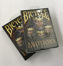 BICYCLE “EMOTIONS” Playing Cards NIP Poker Deck Size Lot Of 2 Decks picture