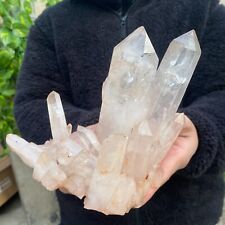 2.4lb Large Natural Clear White Quartz Crystal Cluster raw Specimen Healing picture