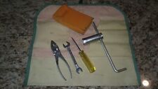 vtg TOYOTA MOTOR TEQ Tool Kit w/roll up bag, wrench, pliers, screwdriver, etc. picture