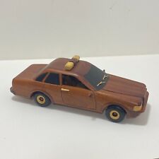 Wood Large Scale Model Police Security Car Woodworking Woodworker Craft Toy picture