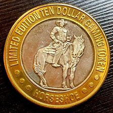 Vintage Limited Edition Binion’s Horseshoe Casino- $10 Gaming Token .999 Silver picture