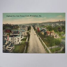 Highland Ave From Terrace Court Birmingham Alabama View Antique Postcard c1913 picture