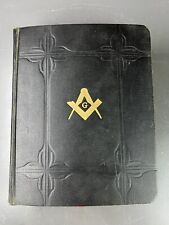 Masonic Temple Leather Holy Bible by A J Holman - Self Pronouncing Edition 1932 picture