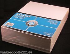 100 New CSP Magazine 8 3/4x11 1/8 Poly RESEAL Bags+100 Backer Boards 8 1/2 x 11