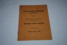 June 1967 Grand Trunk General Rules & Instructions RR Radio Systems picture