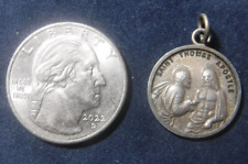 St Thomas The Apostle With Christ Medal Sterling Silver picture