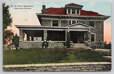 Home of William M Peck Concordia Kansas Exterior View 1913 Postcard - Unposted picture