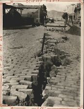 Undated Press Photo Crevasse 18th St. Near Folsom After SF Earthquake 1906  picture