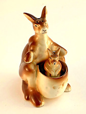 Vintage Kangaroo and Baby Joey Salt and Pepper Shakers Japan     picture