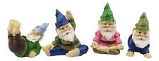 Ebros Set of 4 Mini Yoga Garden Gnomes Miniature Figurines picture