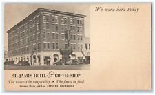 c1905 St. James Hotel & Coffee Shop Building Sapulpa Oklahoma OK Postcard picture