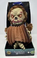 Creepy Zombie Accordion Playing Monkey Spirit Halloween Motion Activated NEW picture