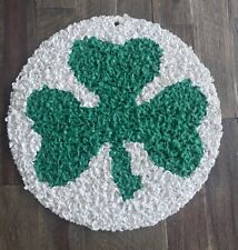 Vintage St Patrick’s Day Shamrock Melted Popcorn Plastic Decor Boston Celtics picture