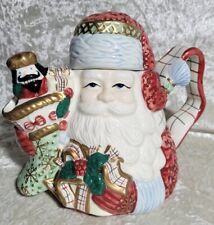 Vintage Avon Old World St Nicholas Santa Claus Christmas Teapot picture
