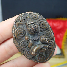 Phra Upakut / Holy Thai amulet Khmer Buddhism Talisman Collect Vintage Coin picture