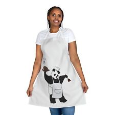 Cooking Panda Apron, Chef Aprons, Kitchen Gift for Him, Funny Cooking Apron picture