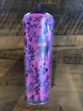 Starbucks 2022 color changing Woodland Lace Pink Color Change 24oz Venti Tumbler picture