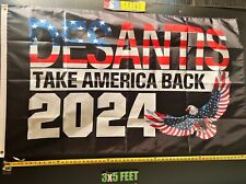 Ron Desantis Flag FREE USA SHIP 2024 TBB Save America Florida Trump USA Sign 3x5 picture