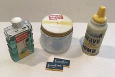 Vintage Burma Shave Collection, Jar, Old Aerosol Bomb,after Shave, Burma Blades. picture