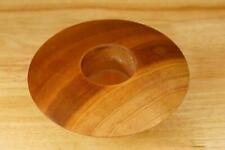 David Walsh Smithsonian Artist Black Cherry Solid Wood Votive Candle Bowl #1447 picture