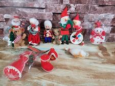 Vintage Christmas Ornaments Mixed Lot Novelty Dime Store Kitschy 1960s-1980s picture