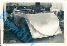 Alloy Sports Car Body Being Panel Beaten  In 1960's Classic Car restorers 5 x 3. picture