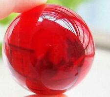 60MM Asian Rare Natural Quartz Red Magic Crystal Healing Ball Sphere +Stand PC22 picture