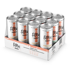 Fitmiss Energy Drink 12Oz (Pack of 12) Variety Pack - Mango, Pineapple Coconut,  picture