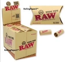 FULL BOX RAW PRE ROLLED - WIDE - ROLLING TIPS 20 PACKS/ 21 count each/ SIZE: 8MM picture