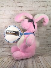 vtg 80's Energizer Bunny pink promotional plush bunny large 24'' tall picture