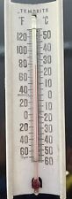 Taylor Temprite Metal Weather Temperature 60 to 130 Degree F Thermometer 8” Nice picture