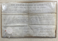 1823 James Monroe - Document Signed - Bold Signature - Land Grant in Illinois picture