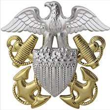 Genuine U.S. NAVY CAP DEVICE: OFFICER - REGULATION SIZE picture