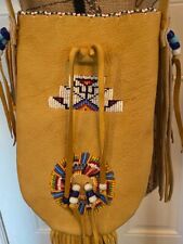 Douglas A Fast Horse  Oglala Lakota Sioux  bag beaded leather Native American picture