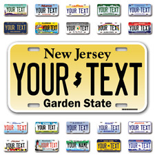 Custom state License Plates with personalized text Car 12x6- Moto 7x4 - Bike 6x3 picture