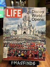 1971 Grand Opening DISNEY WORLD FLORIDA MICKEY MINNIE MOUSE Oct 15 LIFE MAGAZINE picture