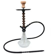 INHALE® Real Wood 24″ Heavy Duty hookah with an elegant Crystal glass picture