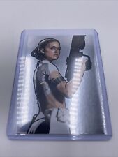 2010 Topps Star Wars Galaxy Series 5 Foil Art Padme Amidala Randy Martinez picture