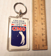 Vintage Greater Milwaukee GMO Gold Lucite  Keychain picture