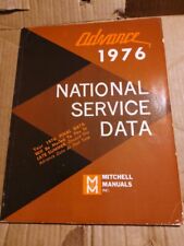 VINTAGE 1976 MITCHELL NATIONAL SERVICE DATA ADVANCED REPAIR GUIDE BOOK SOFTCOVER picture