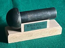 RMS Titanic #401 Replica Rivet with stand, highly collectable, and rare picture