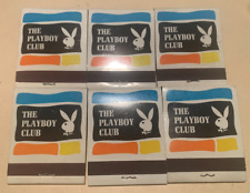 Lot Of 6 Vintage Matchbook Playboy Unused London New Orleans Baltimore Phoenix picture