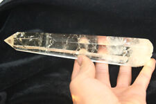378g  BEST  TOP  NATURAL CLEAR QUARTZ CRYSTAL POINT HEALING 1 picture