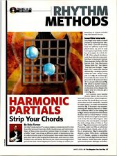 Guitar )ne Rhythm Methods Harmonic Partials Original Print Ad picture