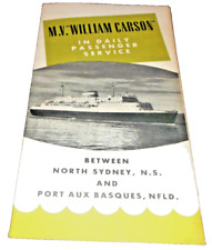 1959 CANADIAN NATIONAL M.V. WILLIAM CARSON NORTH SYDNEY TO PORT AUX BASQUES picture
