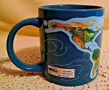 CLIMATE CHANGE MUG UNEMPLOYED PHILOSOPHERS GUILD 2015 HEAT ACTIVATED BLUE USED. picture