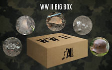 BIG BOX WITH FINDS WW2/ORIGINAL ITEMS/MILITARIA/WORLD WAR 2/GERMAN/SOVIET/RELICS picture