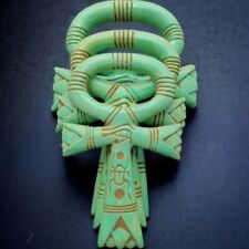 Ankh  Key of life , SET 3 Pieces Scarab, Horus, Ancient Egyptian Antiquities BC picture